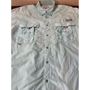 Columbia PFG Mint Green Men’s LT Fishing SS Vented UT Shirt Lg
